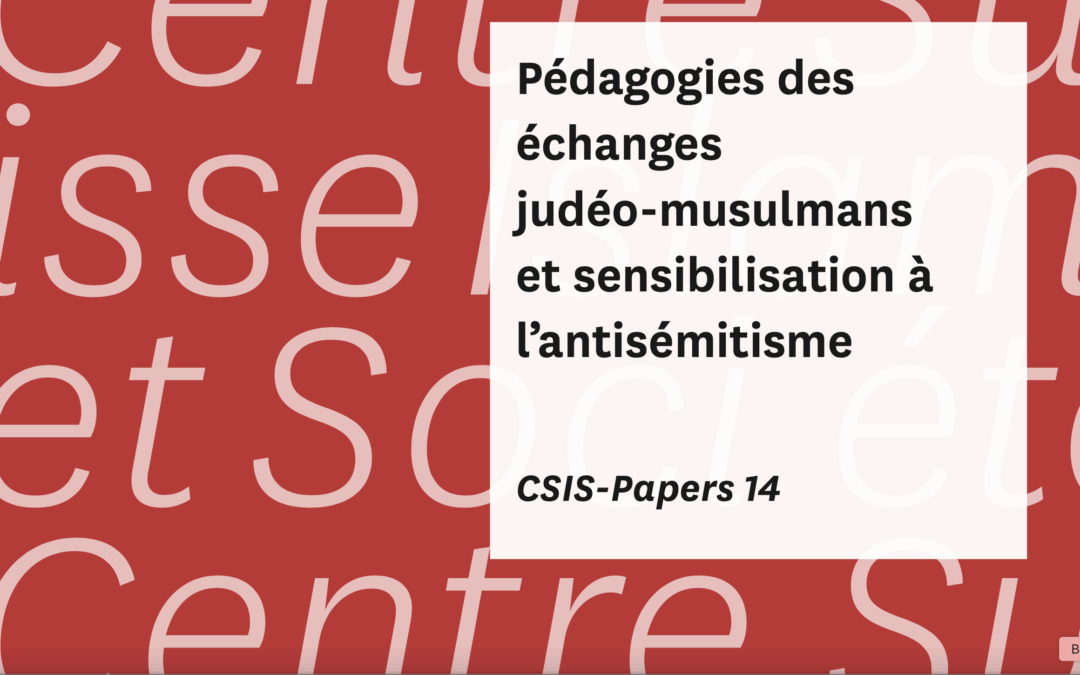 Pédagogies des échanges judéo-musulmans