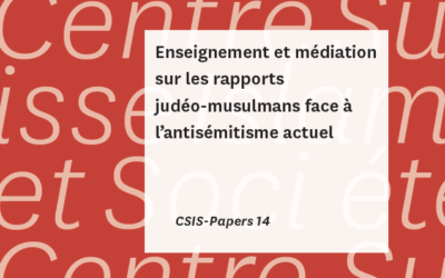 Enseignement et médiation sur les rapports judéo-musulmans